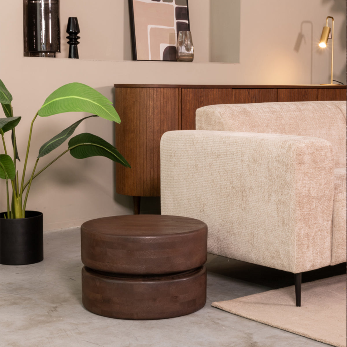 LABEL51 Salontafel Milly - Mangohout - 50 cm